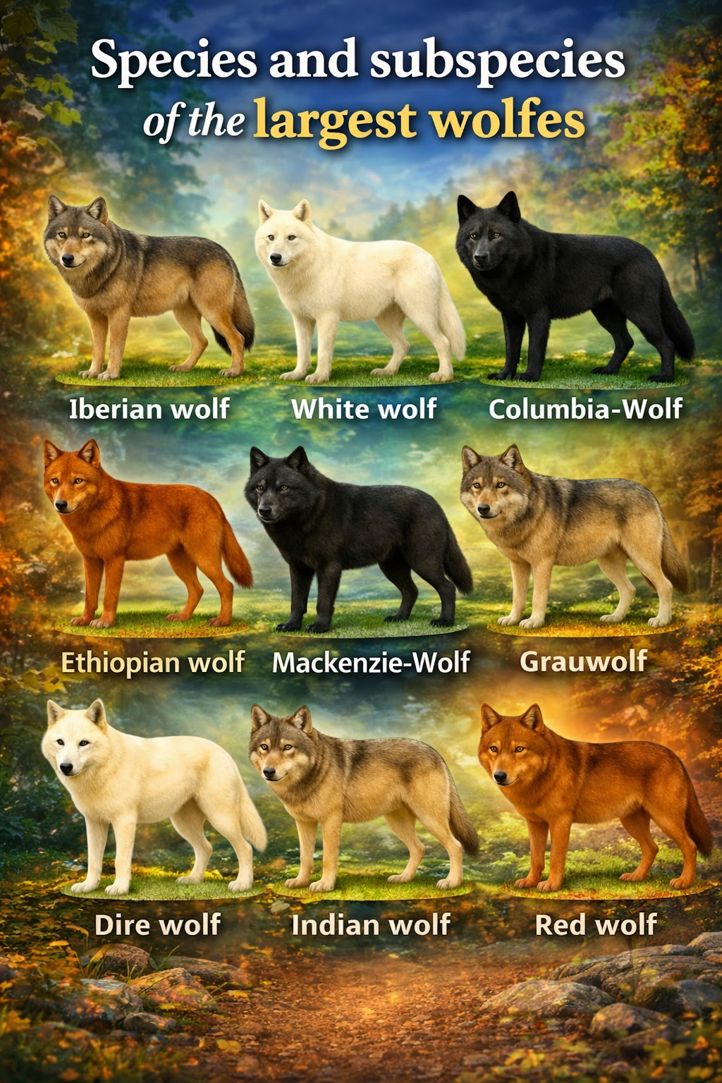 Types And Subspecies Of Wolves The Largest Representatives Types And Subspecies Of Wolves The Largest Representatives
