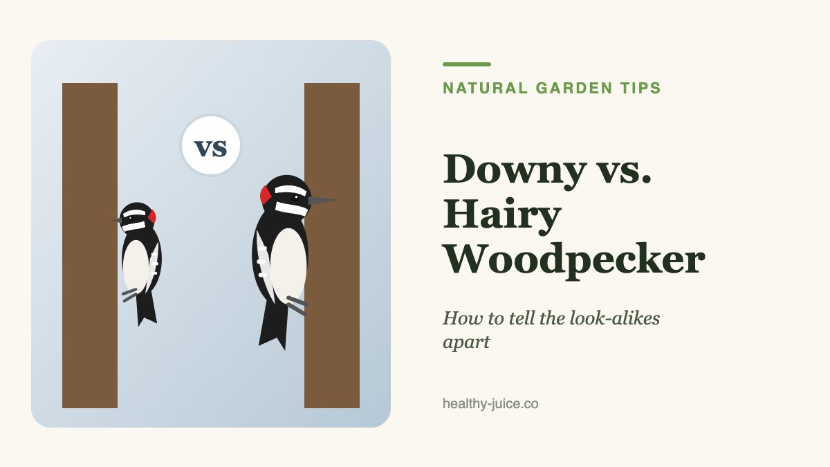 Downy vs. Hairy Woodpecker: How to Tell These Look-Alikes Apart