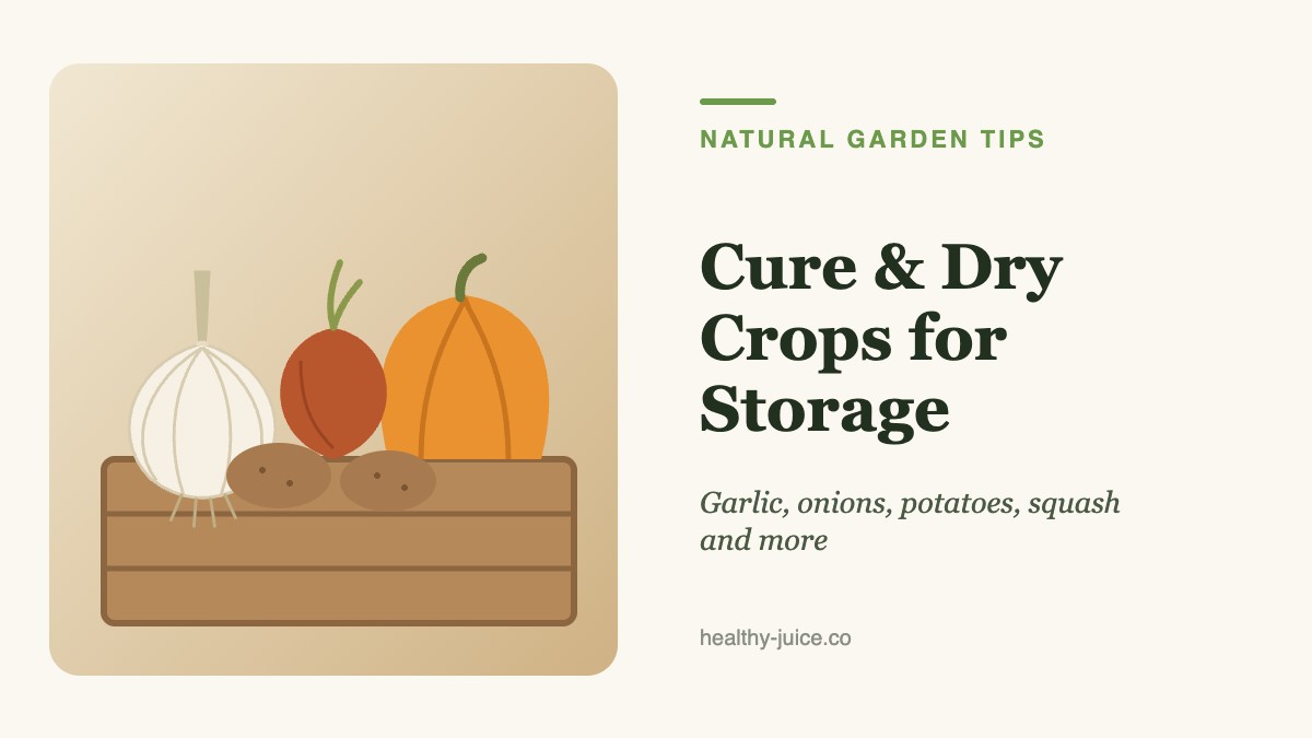 How to Cure and Dry Crops for Long-Term Storage: Garlic, Onions, Potatoes, Squash and More